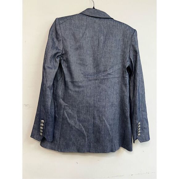 Veronica Beard Women's Blue Melange Dale Linen Dickey Jacket Size 6 NWT - Picture 5 of 9